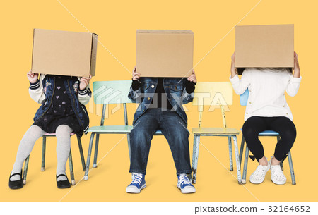 A kids and a boxes game A kids and a boxes game 32164652