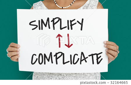 Simplify Complicate Arrow Up Down Word 32164665