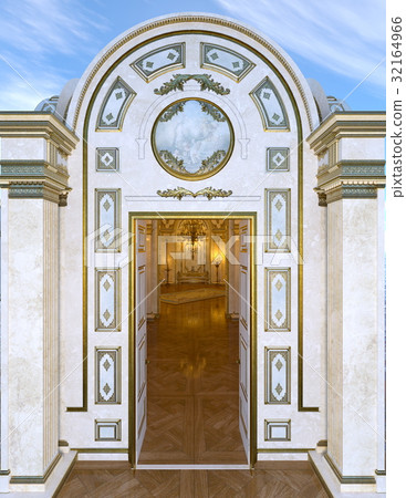 图库插图: 弓形 门 设计