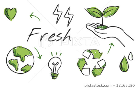 Environmental green icon diagram sketch Environmental green icon diagram sketch 32165180