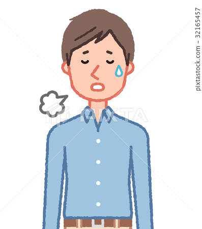 A sigh male - Stock Illustration [32165457] - PIXTA