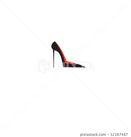Vector shoe female sign isolated 32167487