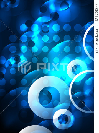 Glowing circles in the dark Glowing circles in the dark 32170060