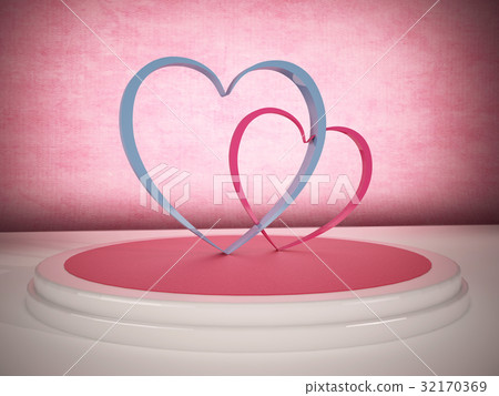 Pink heart Pink heart 32170369