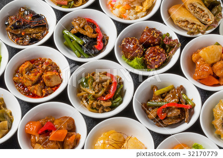 中國烹調可口中國食物小組照片 32170779