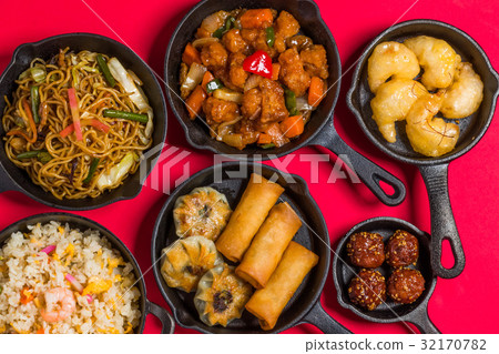 中國烹調可口中國食物小組照片 32170782