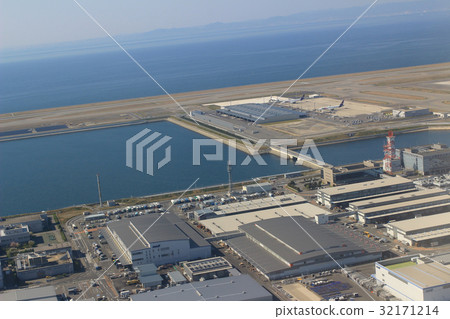 View from Window Plane in the Kansai Airport View from Window Plane in the Kansai Airport 32171214