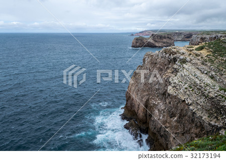 Cliffs by Saint Vincent Cape (Portugal) 32173194