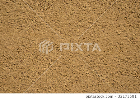 Decorative yellow plaster texture on wall Decorative yellow plaster texture on wall 32173591