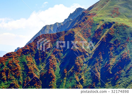 Tanigawa-dake seen from climbing Mt. Tanigawa-dake seen from climbing Mt. 32174898