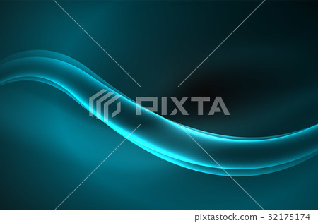 Vector glowing wave, smoke Vector glowing wave, smoke 32175174