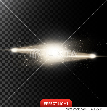 Vector illustration of a two golden light rays Vector illustration of a two golden light rays 32175448