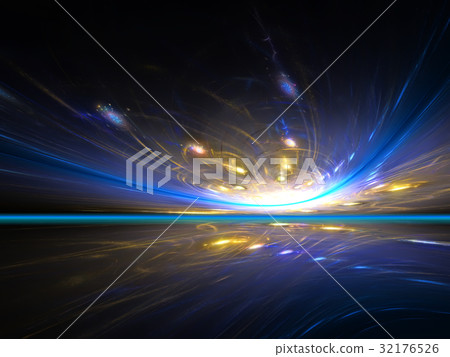 Shining fantastic horizon to the other world 32176526