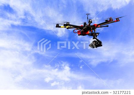 Clear blue sky with clouds background. Clear blue sky with clouds background. 32177221