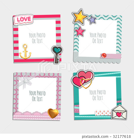 Romantic photo frame 32177618
