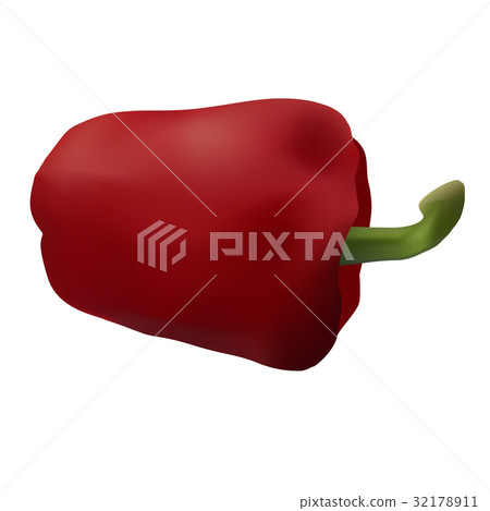 Bell pepper element on an isolated background.  32178911
