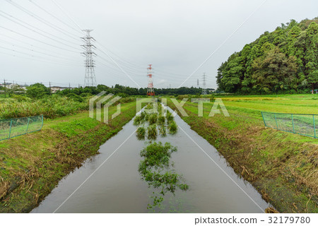 Yotsukaido-shi的農村風景在秋天 Yotsukaido-shi的農村風景在秋天 32179780