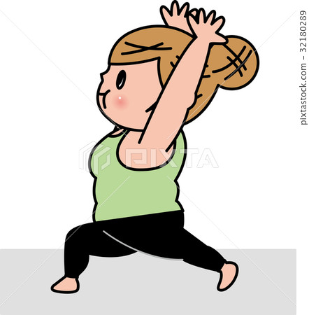 Yoga diet female stand up pose 32180289