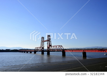 Chikugo River rising bridge 32181344
