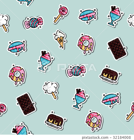 Confectionary concept icons pattern Confectionary concept icons pattern 32184008