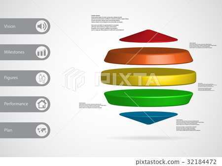 3D illustration infographic template 3D illustration infographic template 32184472