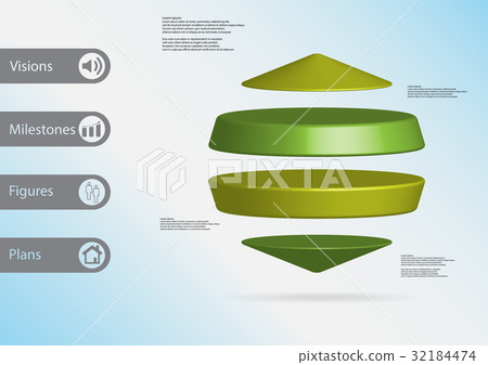 3D illustration infographic template  32184474
