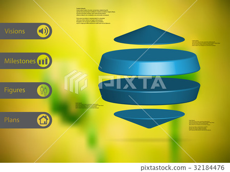 3D illustration infographic template 32184476