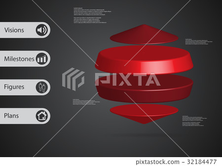 3D illustration infographic template 3D illustration infographic template 32184477