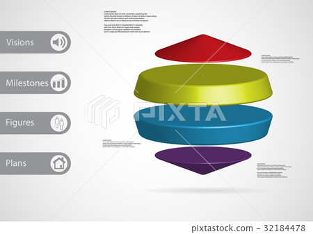 3D illustration infographic template 3D illustration infographic template 32184478
