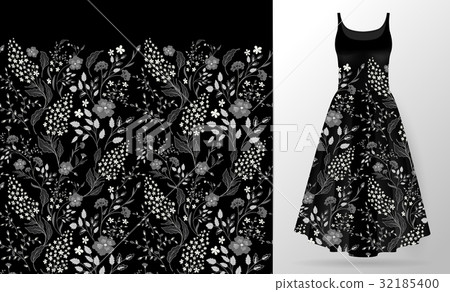 Cute pattern in small simple flowers. Seamless Cute pattern in small simple flowers. Seamless 32185400