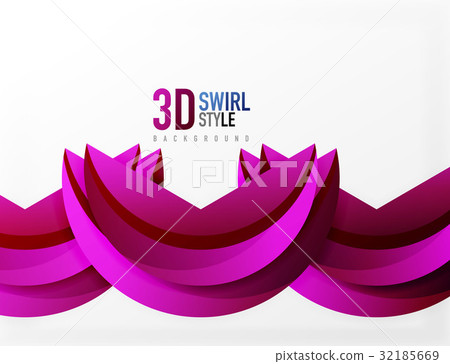 3D wave design - Stock Illustration [32185669] - PIXTA