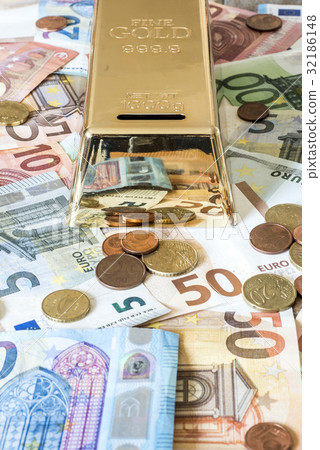 savings Cash money concept euro banknotes all 32186148