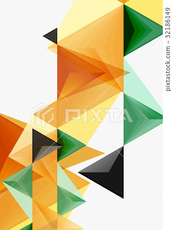 Triangular low poly vector a4 size geometric Triangular low poly vector a4 size geometric 32186149