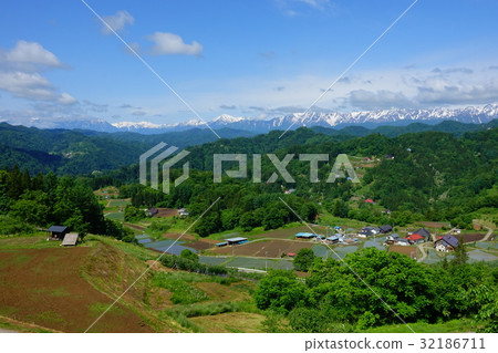 北阿爾卑斯山小川村 32186711