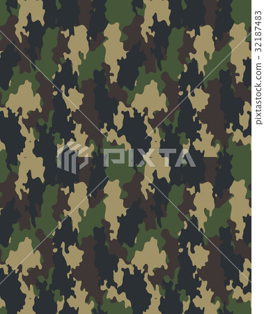 Seamless camouflage pattern 32187483