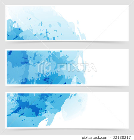 Modern transparent web watercolor header 32188217