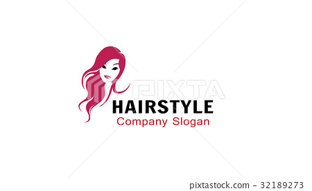 hairstyle woman fashion logo