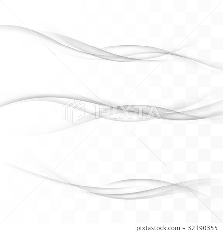 Transparent abstract halftone grey lines set 32190355