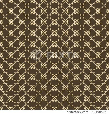 Ornamental seamless pattern. Beige and brown color Ornamental seamless pattern. Beige and brown color 32190504