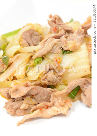 Stir-fried delicious Kimchi meat vegetable Stir-fried delicious Kimchi meat vegetable 32190574