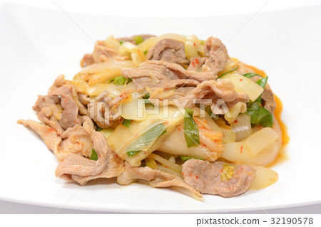 Stir-fried delicious Kimchi meat vegetable Stir-fried delicious Kimchi meat vegetable 32190578