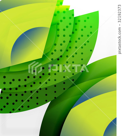 Swirl and wave 3d effect objects, abstract 32192373