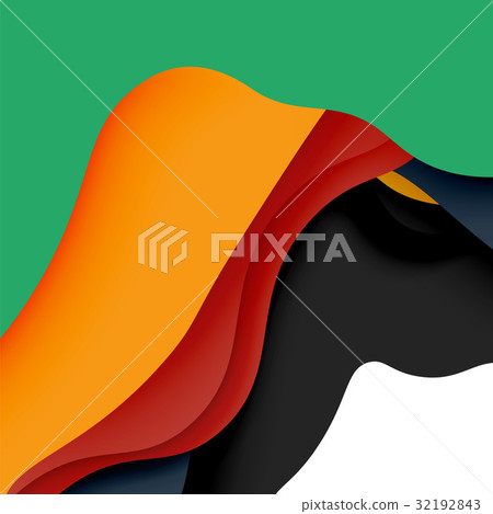 3d vector abstract background with cut shapes 3d vector abstract background with cut shapes 32192843