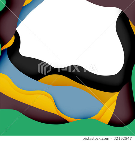 3d vector abstract background with cut shapes 3d vector abstract background with cut shapes 32192847