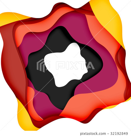 3d vector abstract background with cut shapes 3d vector abstract background with cut shapes 32192849