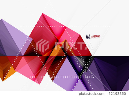 Triangular low poly vector a4 size geometric Triangular low poly vector a4 size geometric 32192860
