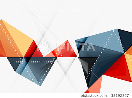 Triangular low poly vector a4 size geometric Triangular low poly vector a4 size geometric 32192867