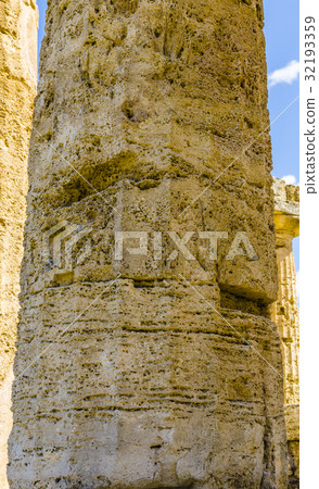 Closeup details of greek temple columns 32193359