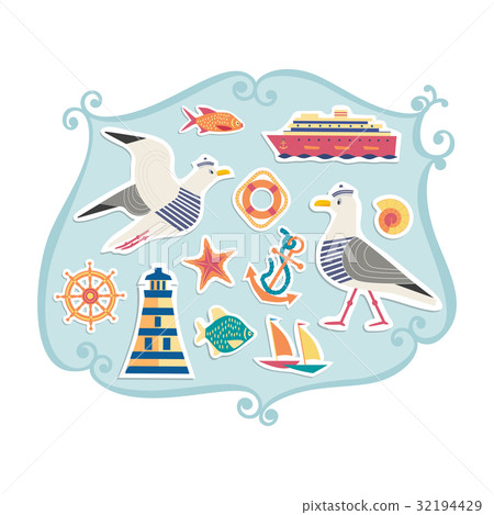 Nautical icons set Nautical icons set 32194429