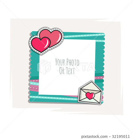 Romantic photo frame Romantic photo frame 32195011